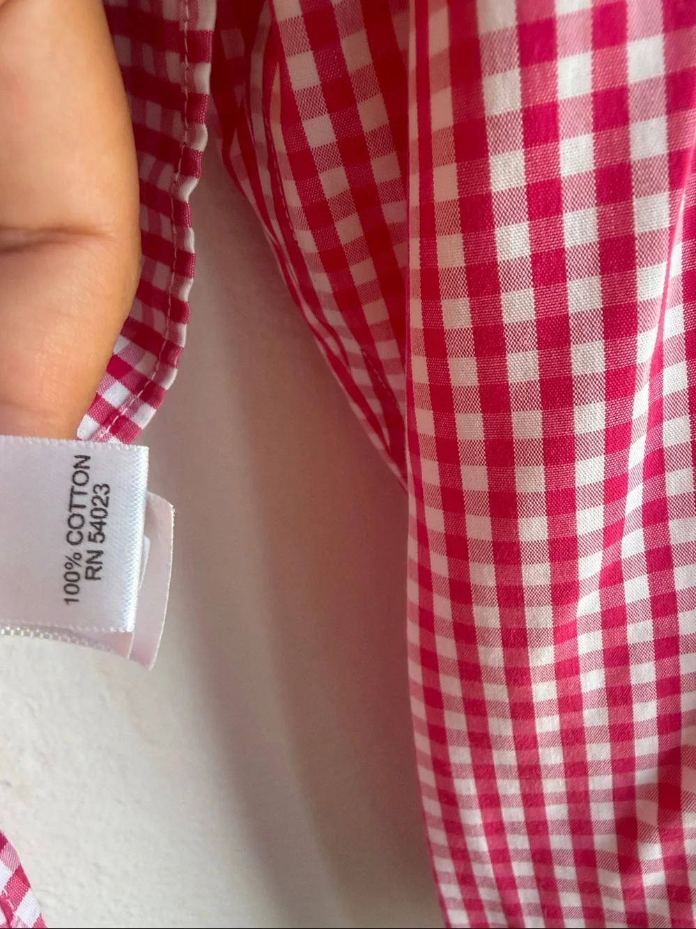 Banana Republic non-iron tailored slim fit button down shirt hot pink check